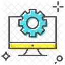 Monitoreinstellungen Monitorkonfiguration LCD Symbol