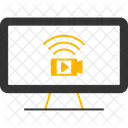 Monitoreo Antirrobo Vigilancia Icono