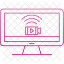 Monitoreo Antirrobo Vigilancia Icono