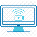 Monitoreo Antirrobo Vigilancia Icono
