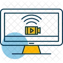 Monitoreo Antirrobo Vigilancia Icono