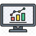 Monitoreo Monitor Analisis De Datos Icono