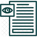 Monitoreo De Datos Vista De Documentos Inspeccion De Documentos Icono
