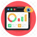 Analisis De Datos Analisis Web Monitoreo De Datos En La Nube Icono