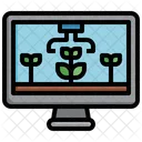 Monitoreo Remoto Agricultura Ganaderia Icono