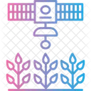 Monitoreo De Cultivos Por Satelite Satelite Cultivo Icon
