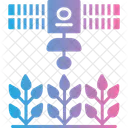 Monitoreo De Cultivos Por Satelite Satelite Cultivo Icon
