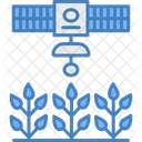 Monitoreo De Cultivos Por Satelite Satelite Cultivo Icon