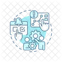 Monitoreo De Riesgos Revision Riesgo Icon