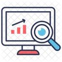 Monitoring Analysis Research Icon