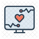 Monitoring Computer Heart Icon