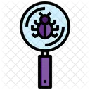 Search Bug Monitoring Research Icon