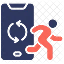 Monitoring App Track Progress Icon