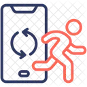 Monitoring App Track Progress Icon