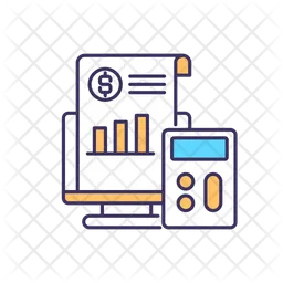 Monitoring company operational costs  Icon