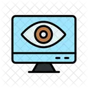 Monitoring Eye Cyber Monitoring Computer View Icon