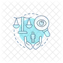 Monitoring human rights violation  Icon