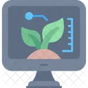 Monitoring Agriculture Smart Farm Icon