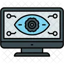 Monitoring Product Design Vision Icon