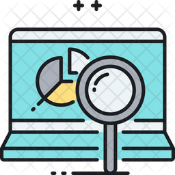 Monitoring Project Data Icon - Download in Colored Outline Style