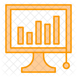 Monitoring System Icon - Download In Colored Outline Style