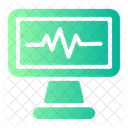 Monitorizacion De ECG Cardiograma Monitorizacion Cardiaca Icono