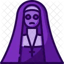 Monja Halloween Miedo Icon