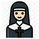 Monja Hermana Sacerdotisa Catolica Cristiana Icono