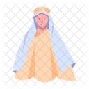 Monja Ortodoxa Monja Medieval Mujer Medieval Icono