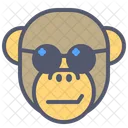 Monkey Sunglasses Icon
