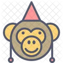 Monkey Party Icon