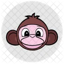 Monkey Face Avatar Icon