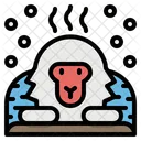 Monkey Snow Animal Icon