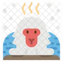 Monkey Snow Animal Icon