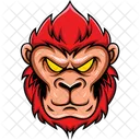 Monkey Head Primate Icon