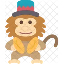Monkey Circus Animals Icon