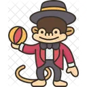 Monkey Show Animal Icon