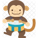 Monkey Drummer Toys Icon