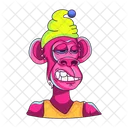 Monkey Beanie Chimpanzee Beanie Monkey Cap Icon