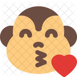 Monkey Blowing A Kiss Emoji Icon