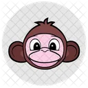 Monkey Face Avatar Skin Animal Icon
