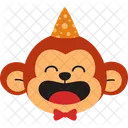 Monkey Party Hat Icon
