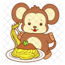 Monkey Forest Banana Icon