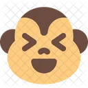 Monkey Grinning Squinting Icon