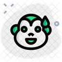 Monkey Grinning With Sweat  Icon