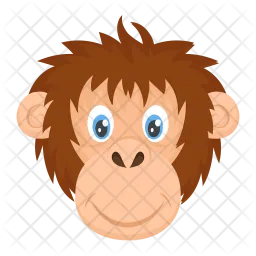 Monkey Head  Icon