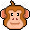 원숭이 동물 머리 아이콘