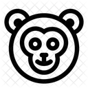 Monkey Face Animal Icon