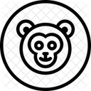 Monkey Face Animal Icon