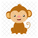 Monkey Simians Naughty Icon